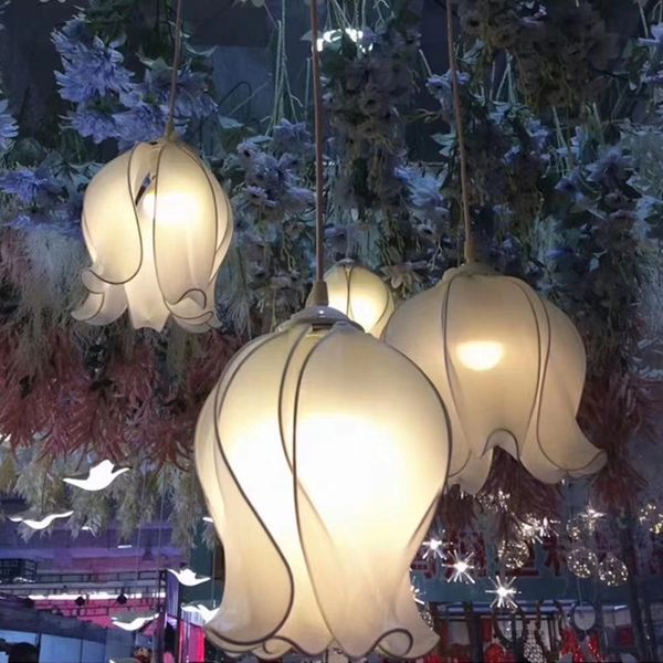 

1jbwp new 10-head decoration 10-head magnolia lamp arrangement umbrella-shaped lily sky stage new ceiling magnolia chandelier chandelier wed