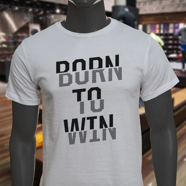 

2020 100% cotton born to win black motivation slogan athlete mens white hoodie designers t shirts sweatshirt