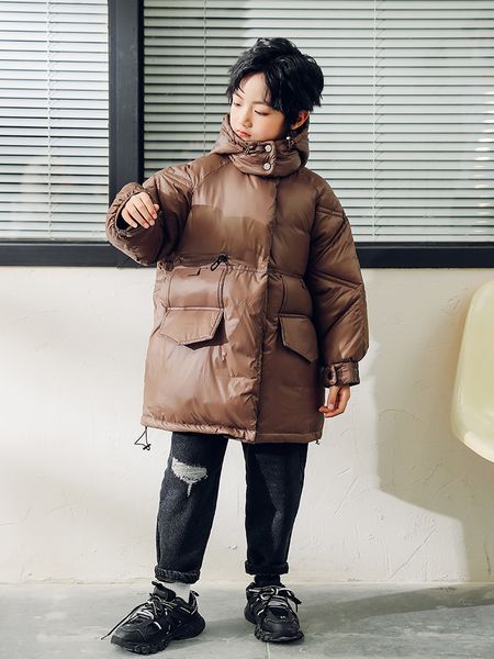 

boys' winter thickened padded clothes 2020 new zhongda and down cotton clothes, children's foreign style, Blue;gray