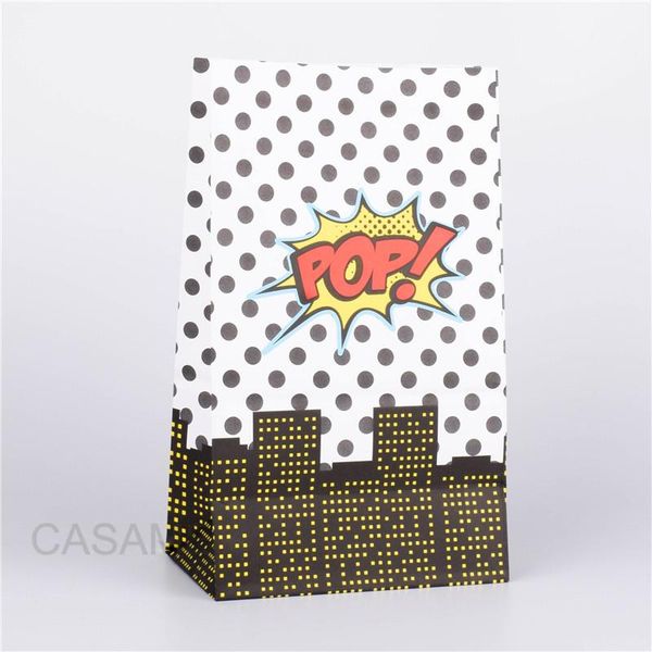 

1шт popcorn партии бумажный мешок день рождения подарочные пакеты pink candy bag baby shower birthday party свадебные принадлежности украшен