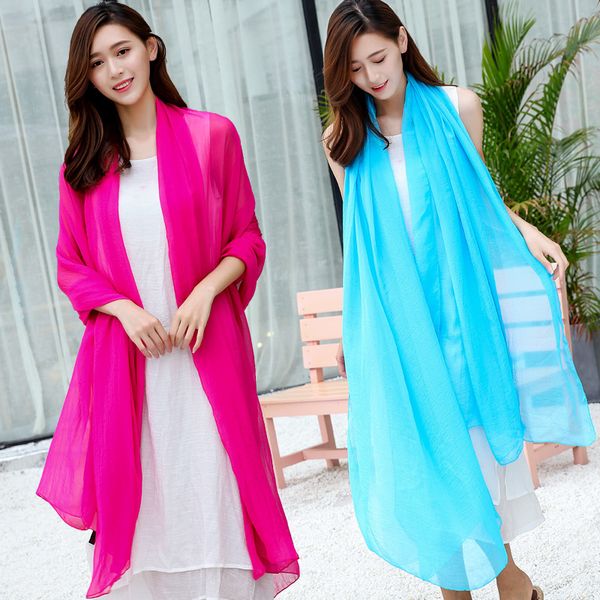 

3м длинные женские платки, негабаритные красные шарфы, весной и осенью, солнцезащитный крем платок тонкий средних лет мама, лето, Blue;gray