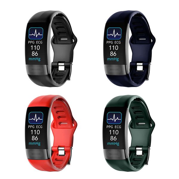 

intelligent sports wristband p11plus, electronic watch with heart rate and body temperature control, waterproof