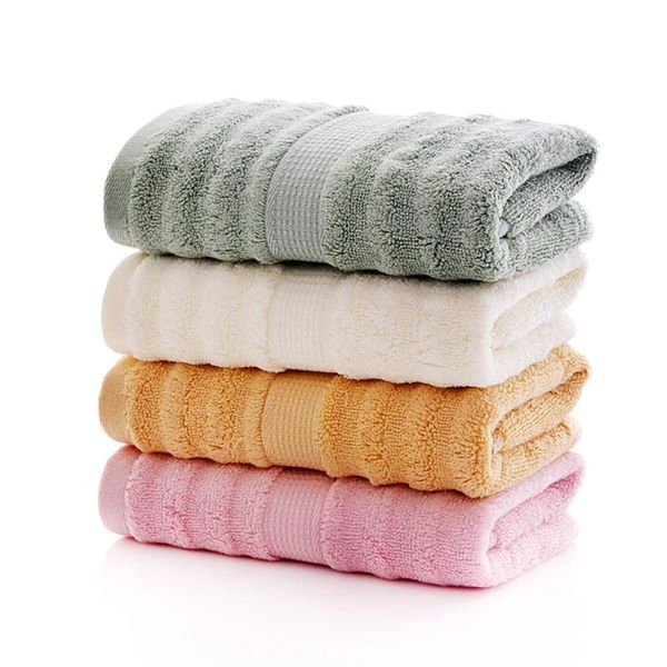 

face towel bamboo fiber solid color absorbent water for adult