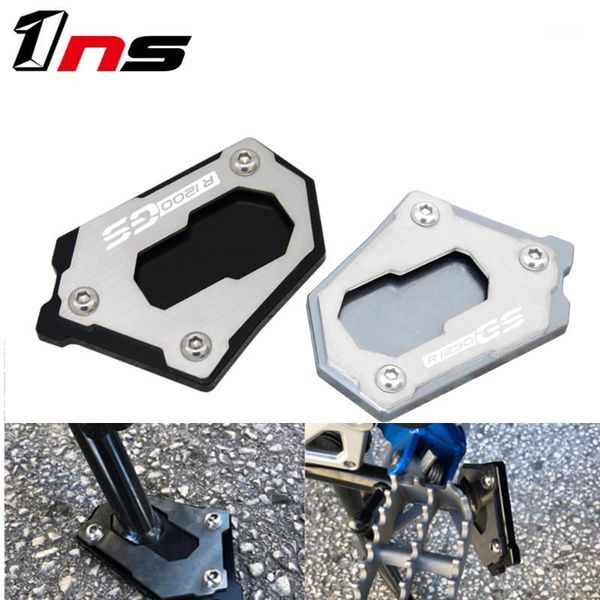

for r1250gs 2018 r1200gs rally 2016-2018 r1200gs lc f750gs f850 motorcycle side crutch stand extension plate enlarge1