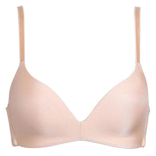 

womens solid seamless bras wire cotton brassiere underwear ladies everyday thin push up bra seamless gather bras girls1, Red;black