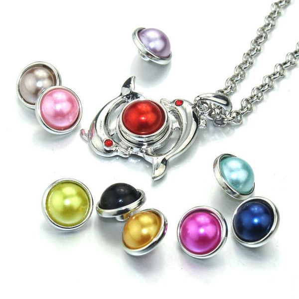 

10pcs lot mix randomly round 12mm snap buttons with zinc alloy bottom for snaps bracelets fit boom life snaps jewelry 050806 h qyltfu