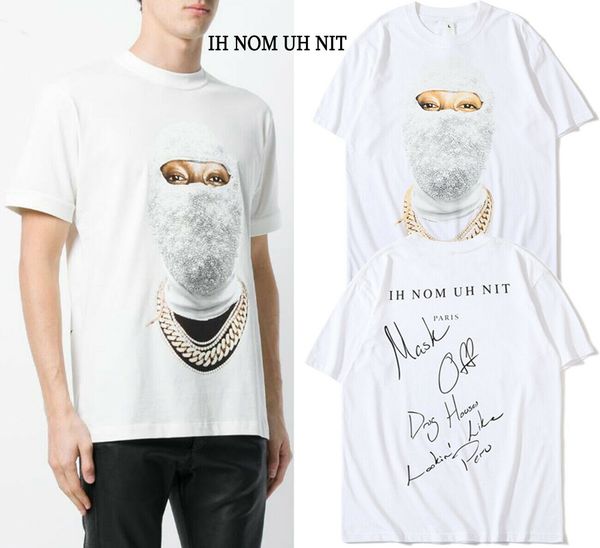 

2018 rare для дизайнеров толстовки печатных прохладного kanye west маски религия ih nom uh nit напечатанной бого мужских футболок толстовки