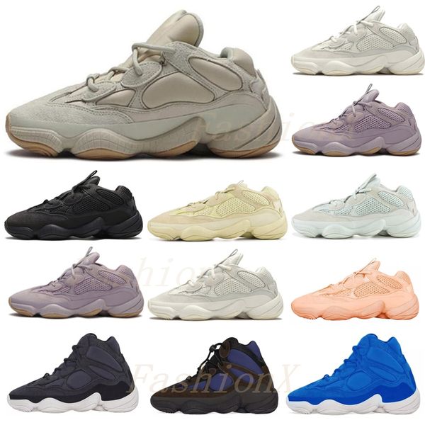 

shipped within 6 days] desert rat 500 vision bone white running shoes mens womens moon yellow salt kanye west sports sneakers boots