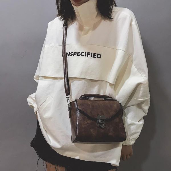 

small bag for women 2020 new pu leather handbag vintage korean style shoulder crossbody bags lipstick packet b237