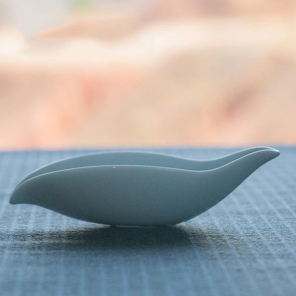 

brief tea scoop ceramic porcelain tea spoon teaware accessories kung fu tea set tieguanyin black holder shelf decor crafts bbyphg