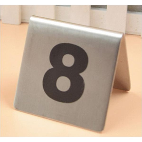 

wholesale number 1-100 stainless steel table numbers cards metal number signage table sign card restaurant l caf bbynsq lg2010