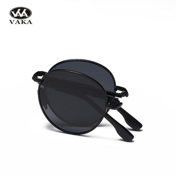 

2020 new fashion men and women polaroid sun glasses brand design driving sunglasses round frame1, White;black
