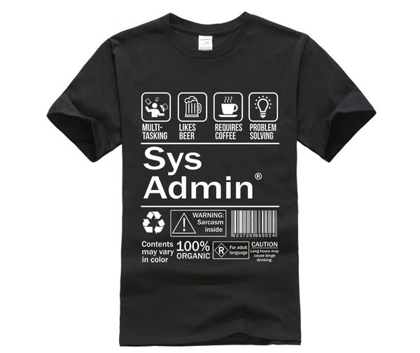 

fashion printed short sleeve etichetta del prodotto unix amministratore sistema linux coffee casual sport sweatshirt hoodie t shirt