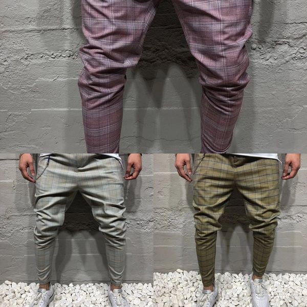 

2020 autumn new men's trousers casual personality tight pants sports pantsstriped sports pants leggings for men zmjh3, Blue
