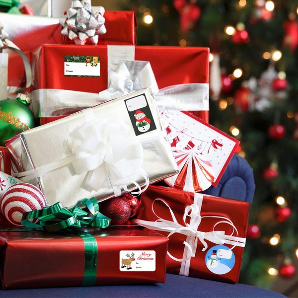 

120pcs christmas sticker labels gift tag stickers christmas self adhesive gift tag stickers assorted holiday present labels wmtzzm xhhair