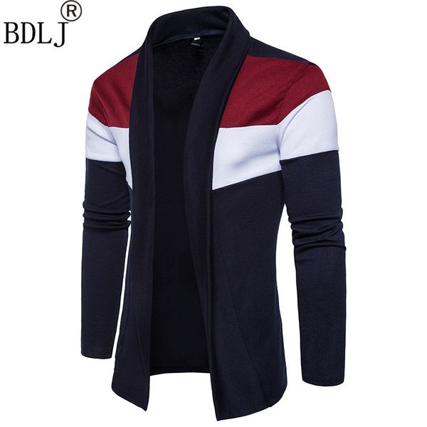 

new autumn fashion brand men hit color long section long section sweater sweater / thin large sweater cardigan / size, White;black