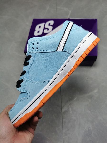 

2021 authentic dunk sb low club 58 skateboard shoes blue chill safety orange black white sneaker men women outdoor sports shoes with box