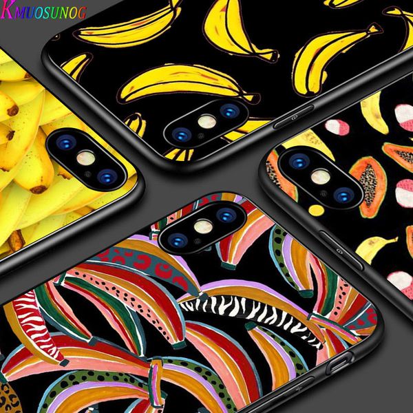 

vipbanana fruit yellow for iphone 12 mini 11 pro xs max x xr 6s 6 7 8 plus 5s soft black phone case