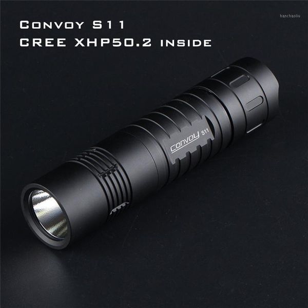 

flashlights torches convoy s11 xhp50.2 18w 2400lm 3a output brightness led tactical mini torch 18650 for camping lantern pocket1