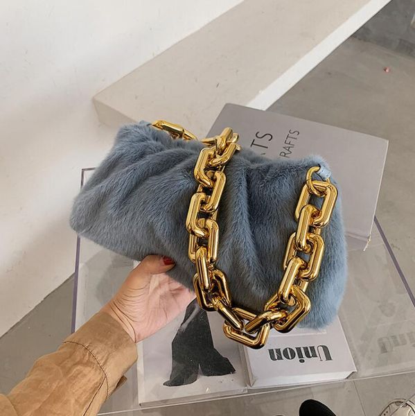 

горячая продажа дама мешок посыльного новая корейская версия плюшевой складка мешок мода цепь плеча ины облако сумки, Black;red