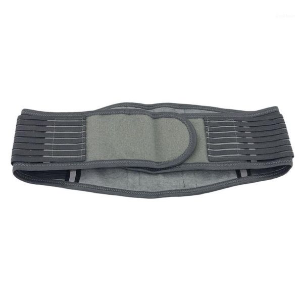 

waist support adjustable elastic sports double pull strap back belt1, Black;gray