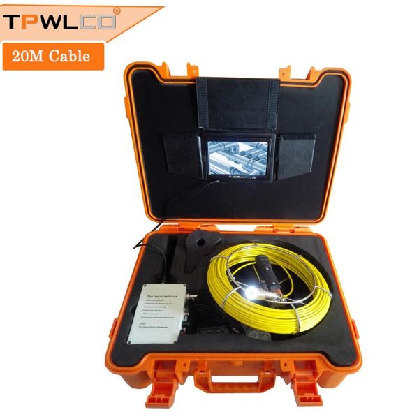 

23mm industrial endoscope for pipe drain sewer inspection camera 7inch lcd monitor 20m cable pipeline inspection system