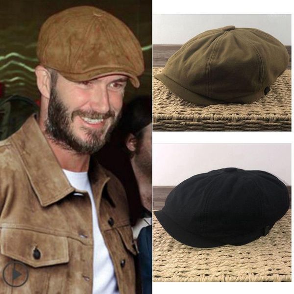 

male plus size ivy hat big head man newsboy cap cotton and linen beret women flat caps 54-56cm 57-58cm 59-60cm 61-63cm1, Blue;gray