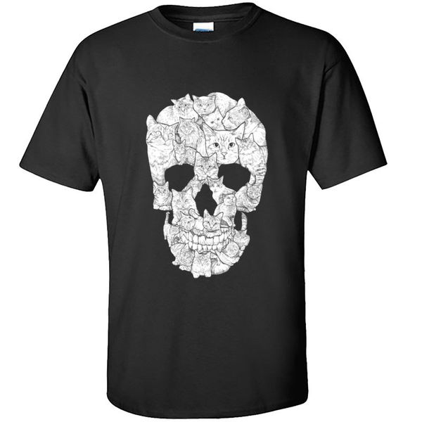 

leisure sport fashion cat structure skull printed casual oversized sweatshirt cat sport hooded sweatshirt hoodie men t shirt