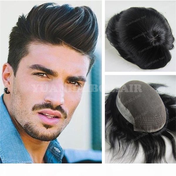 

горячие продавать 1б черного цвета индана прямым волосами короткого 6inch toupees для черных людей освобождают перевозку груза, Black