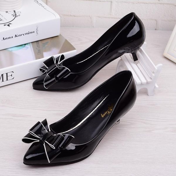 

new high heels women high heel shoes pumps stiletto woman party wedding shoes kitten heels size 34 - 40, Black