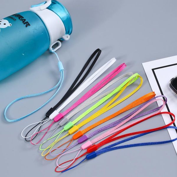 

nylon wrist strap lanyard string for phone iphone 7 8 x 6 usb flash drives keys keychains id name tag badge holders vt0207