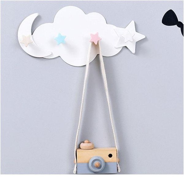 

creative star moon cloud shape hook strong adhesive hook key hanging no trace home storage decor wall star moon cloud sh jllaqv