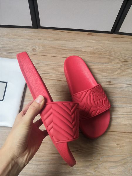 

luxurys brand mens fashion rubber slides sandals with pearl tiger snaker flower outdoor beach slippers casual flip flops, Black