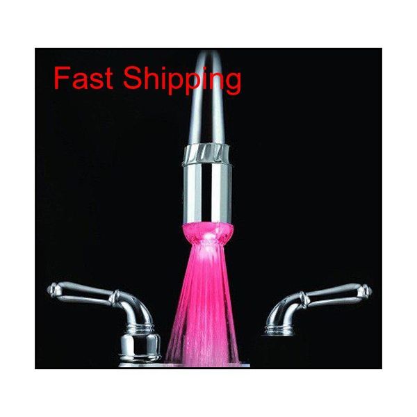 

10pcs/lot three-colors led faucet light water stream faucet tap,+ adaptor qyllbu dh_seller2010