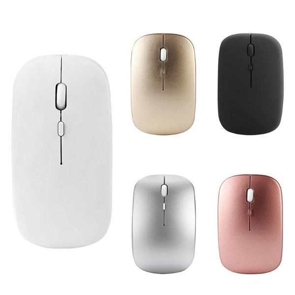 

mice w8 2.4g wireless optical mouse rechargeable thin silent 1600dpi 4 keys pc