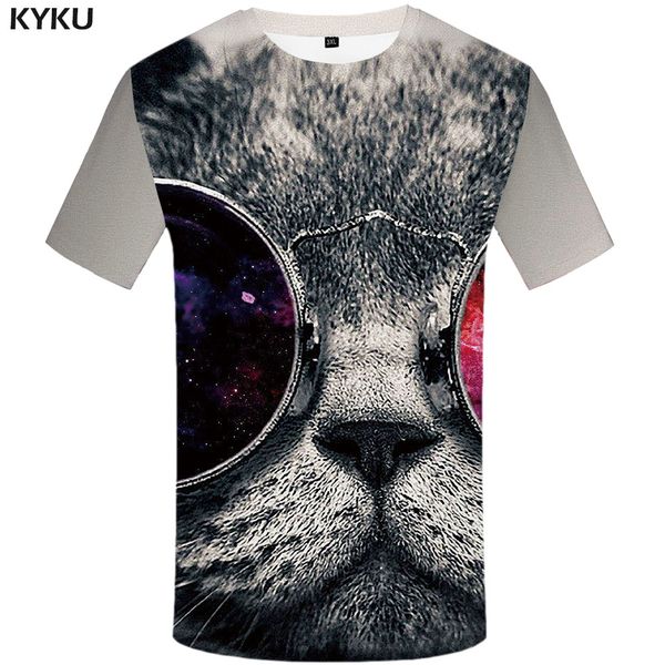 

brand animal t shirt men lovely anime clothes t-shirts 3d street funny t shirts gray tshirts casual mens clothing, White;black