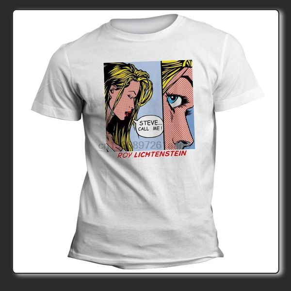 

brand new summer mens short sleeve cool t shirt uomo donna roy lichtenstein pop art steve call me 0227 tee sport hooded sweatshirt hoodie
