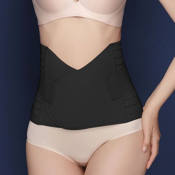 

fjxa xtreme power belt beauty slimming trainer body stomach waist tummy trimmer fitness corset women control shapewear shaper trainers, Black;white