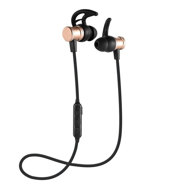 Fone de ouvido sem fio Bluetooth 4.1 Esportes Fone de Ouvido Cabeça Magnética In-Ear Ceia Baixo Música Headset NeckBand Fone de ouvido com pacote de varejo