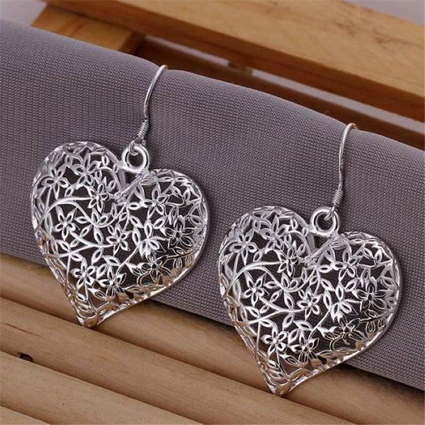 

retro beautiful heart love silver color earrings fashion jewelry selling accessories h sqcgsi, Golden
