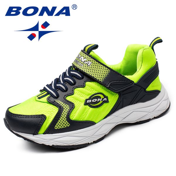 

hook bona new popular style children casual & loop girls shoes synthetic boys loafers outdoor fashion sneakers, Black;red