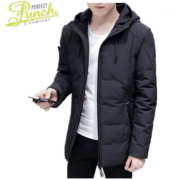 

2021 fashion winter coat black thick jaqueta masculina acolchoada gray casual hooded jacket parkas hombre invierno cj1071