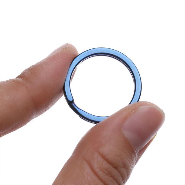 

1/2 pcs titanium alloy edc keychain portable keyring buckle circle clip 10~32mm key ring outdoor camping travel tools q bbydkq