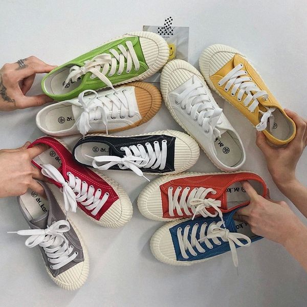 

women shoes 2020 spring new fashion color canvas shoes women sneakers lace-up girl casusal shoes sport style white sneakers #ve0p