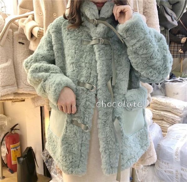 

new trendy winter women faux fur coat luxury loose overcoat thick warm female plush coats elegant jacket, Black