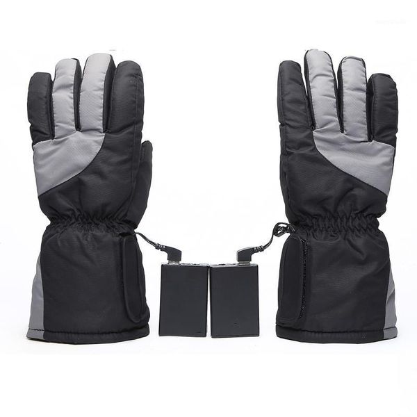 

skiing gloves 6000mahelectric heating glovesheated glove winter warm full finger heated gloves thickening motorcycle ski1