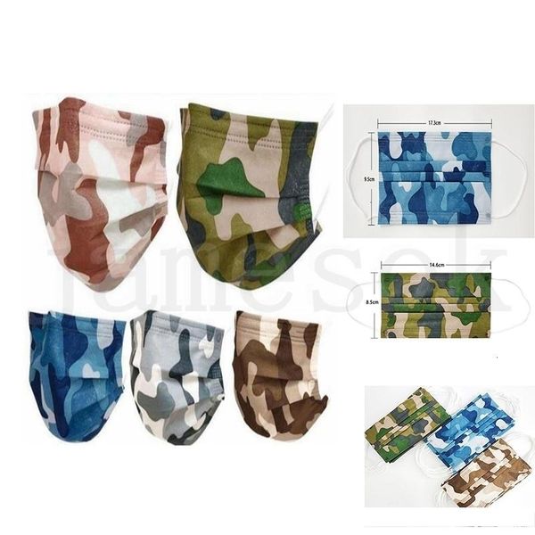 

kids breathable air camouflage 3-ply dust mouth for face styles blocking anti-haze mask disposable 5 da877 ixlct