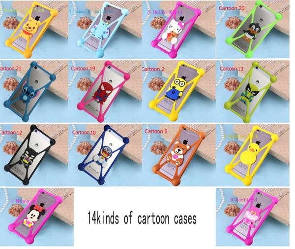 

cute cartoon silicone universal cell phone cases fundas for fly fs501 fs451 fs502 iq239 iq449 iq4505 iq4601 iq452 iq455 iq4511