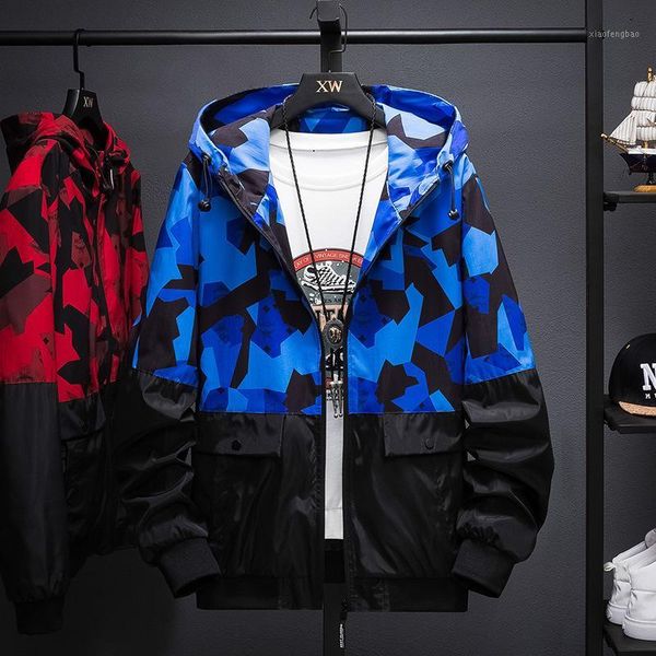 

new men overcoat spring autumn jacket casual handsome camouflage fashion print thin large plus size m lxl 2xl 3xl 4xl5xl1, Black;brown