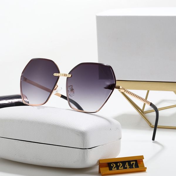 

highly quality summer beach mens woman sunglasses fashion adumbral sunglasses for man women uv400 model 2247 2325 with original box, White;black